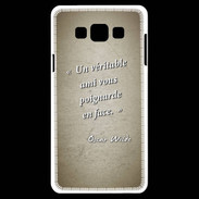 Coque Samsung A7 Ami poignardée Sepia Citation Oscar Wilde