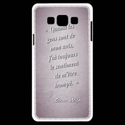 Coque Samsung A7 Avis gens Rose Citation Oscar Wilde