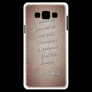 Coque Samsung A7 Avis gens Rouge Citation Oscar Wilde