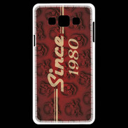 Coque Samsung A7 Since crane rouge 1980