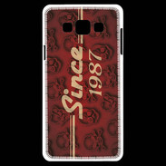 Coque Samsung A7 Since crane rouge 1987