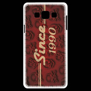 Coque Samsung A7 Since crane rouge 1990