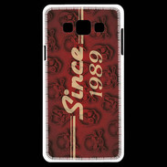 Coque Samsung A7 Since crane rouge 1989