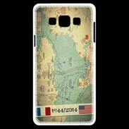 Coque Samsung A7 Débarquement Normandie Carte ZG