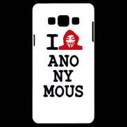 Coque Samsung A7 I love anonymous