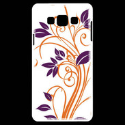 Coque Samsung A7 motif flora violet