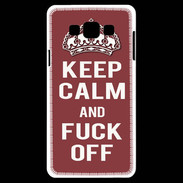 Coque Samsung A7 Keep Calm Fuck Off Brique