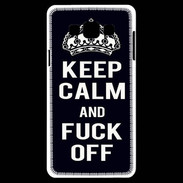 Coque Samsung A7 Keep Callm Fuck Off Noir