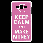 Coque Samsung A7 Keep Calm Make money Rose