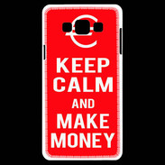 Coque Samsung A7 Keep Calm Make money Rouge