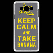 Coque Samsung A7 Keep Calm Take Banana Gris