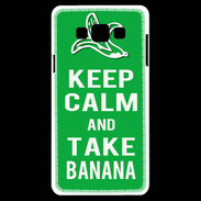 Coque Samsung A7 Keep Calm Take Banana Vert
