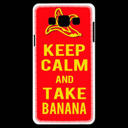 Coque Samsung A7 Keep Calm Take Banana Rouge
