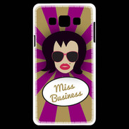 Coque Samsung A7 Miss business Brune