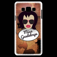 Coque Samsung A7 Miss Guadeloupe Brune
