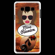 Coque Samsung A7 Miss Réunion Chatain