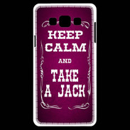 Coque Samsung A7 Keep Calm and Take Jack Rose