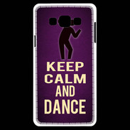 Coque Samsung A7 Keep Calm and Dance Violet
