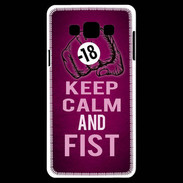 Coque Samsung A7 Keep Calm and Fist Rose