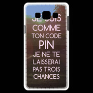 Coque Samsung A7 Code pin rose ZG