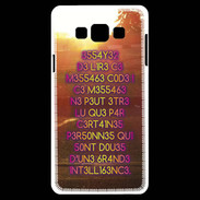 Coque Samsung A7 Message codé ZG