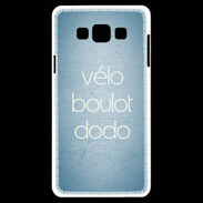 Coque Samsung A7 Vélo Boulot Dodo Bleu ZG