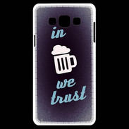 Coque Samsung A7 In Beer We trust bleu ZG