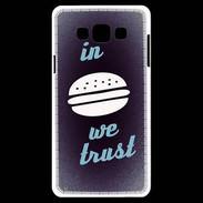 Coque Samsung A7 In Burger We trust Bleu ZG