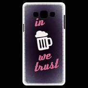 Coque Samsung A7 In Beer We trust Rouge ZG
