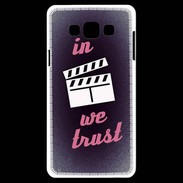 Coque Samsung A7 In Ciné We Trust Rouge ZG