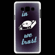 Coque Samsung A7 In DJ We trust Bleu ZG