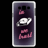 Coque Samsung A7 In DJ We trust Rouge ZG