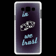 Coque Samsung A7 In Gamble We trust Bleu ZG