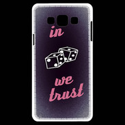 Coque Samsung A7 In Gamble We trust Rouge ZG