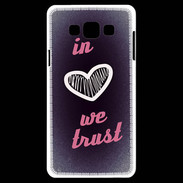 Coque Samsung A7 In Love We trust Rouge ZG
