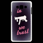 Coque Samsung A7 In Uzi We trust Rouge ZG