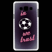 Coque Samsung A7 In Soccer We trust Rouge ZG