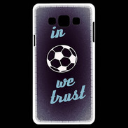 Coque Samsung A7 In Soccer We trust Bleu ZG