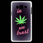 Coque Samsung A7 In Weed We trust Rouge ZG