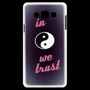 Coque Samsung A7 In Zen We trust Rouge ZG