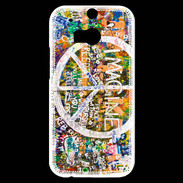 Coque HTC One M8s Symbole de la paix Imagine
