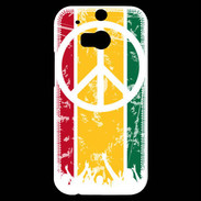 Coque HTC One M8s Rasta Peace and Love 15