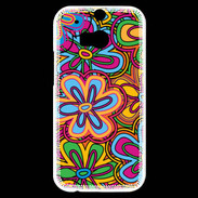 Coque HTC One M8s Fond hippie 2