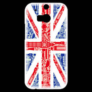 Coque HTC One M8s Angleterre sur Drapeau 1