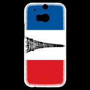 Coque HTC One M8s Drapeau français et Tour Eiffel