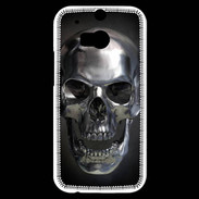 Coque HTC One M8s Tête de mort en métal