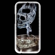 Coque HTC One M8s Tête de mort cendrier