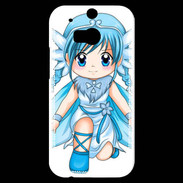 Coque HTC One M8s Chibi style illustration of a Super Heroine