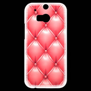 Coque HTC One M8s Capitonnage Rose