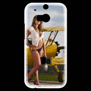 Coque HTC One M8s Avion sexy
